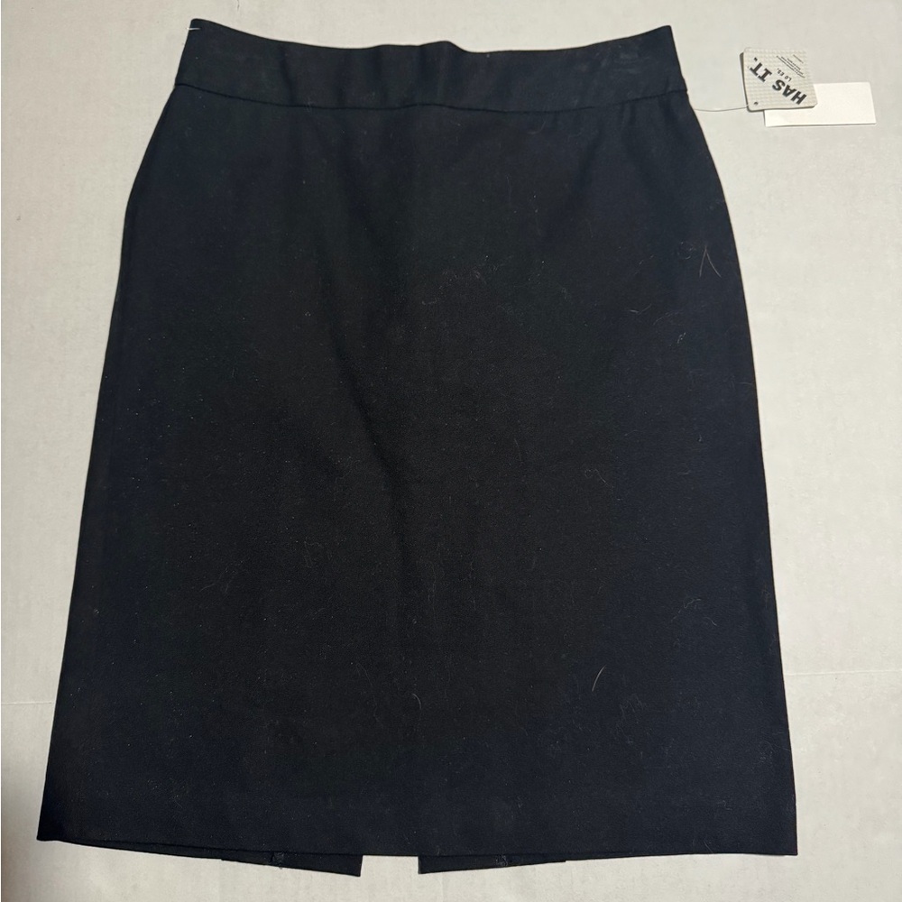 GAP‎ Stretch Black Skirt, Back Slit, Women's 2 NWT